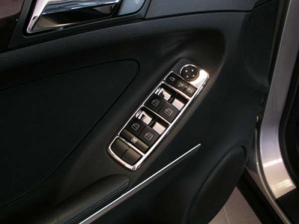 FENSTERHEBER VERKLEIDUNG SET CHROM ABDDECKUNG Für MERCEDES W169 A
